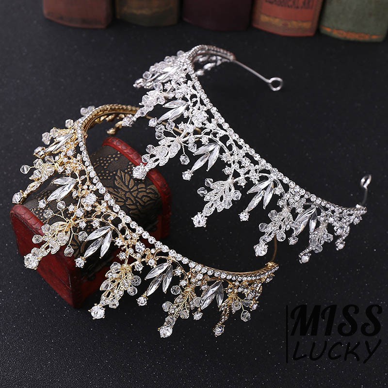 Cài Tóc Hình Vương Miện Đính Đá Sang Trọng Cho Nữ