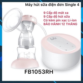 Máy hút sữa điện đơn có tích pin sạc fatzbaby - single 4 - fatz baby fb1053rh