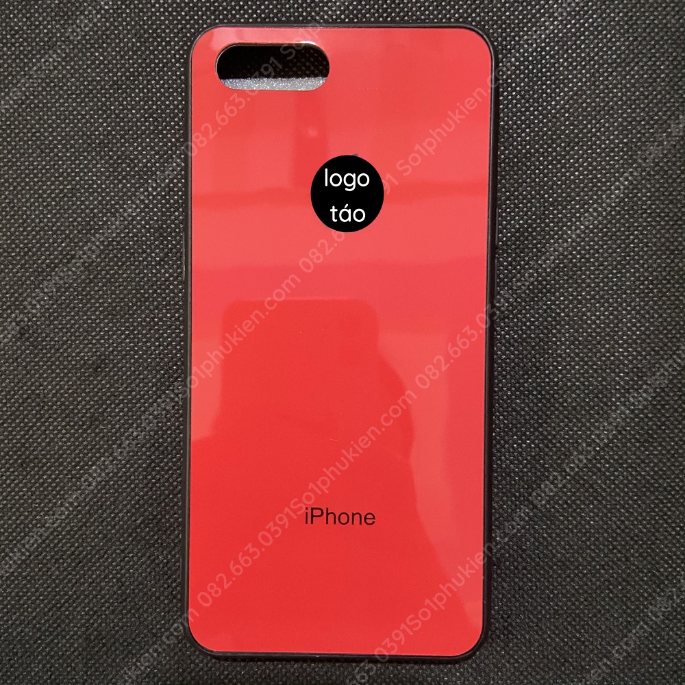 Ốp lưng kiểu i.p.h.o.n.e cho Oppo A3S / A5S mặt lưng bóng ép kính nâno