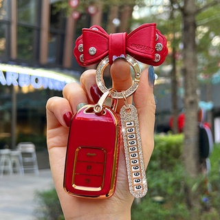 Vỏ Bảo Vệ Chìa Khóa Xe Hơi Thông Minh Honda Vezel City Civic CR-V CRV Accord Pilot HRV