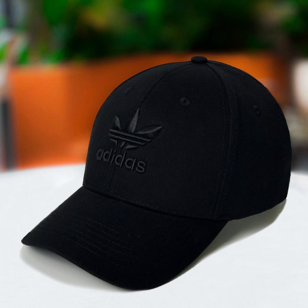 Mũ lưỡi trai ADIDAS Đen logo đen - Nón Kết ADIDAS Đen -  freesize - full hộp - Hàng VNXK Xịn *