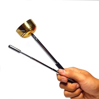 KHÁNH TAY TỤNG KINH BẰNG ĐỒNG CÁN RÚT ĐƯỜNG KÍNH CHUÔNG 5CM, 6CM