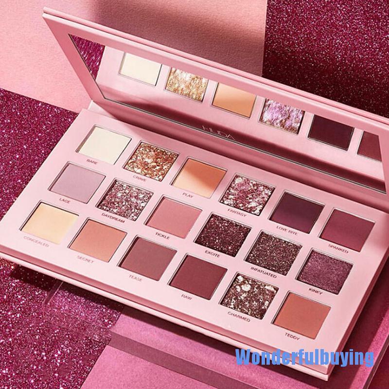 (hàng Mới Về) Bảng Phấn Mắt Beauty Creations Tease Me 18 Màu Sắc Hiệu Ứng Lì / Ánh Nhũ Kết Hợp