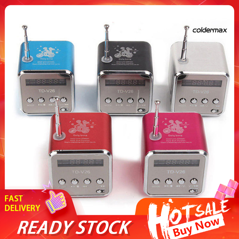 Loa Nghe Nhạc Mini Td-V26 Hỗ Trợ Thẻ Nhớ Tf