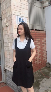Váy bầu công sở may liền