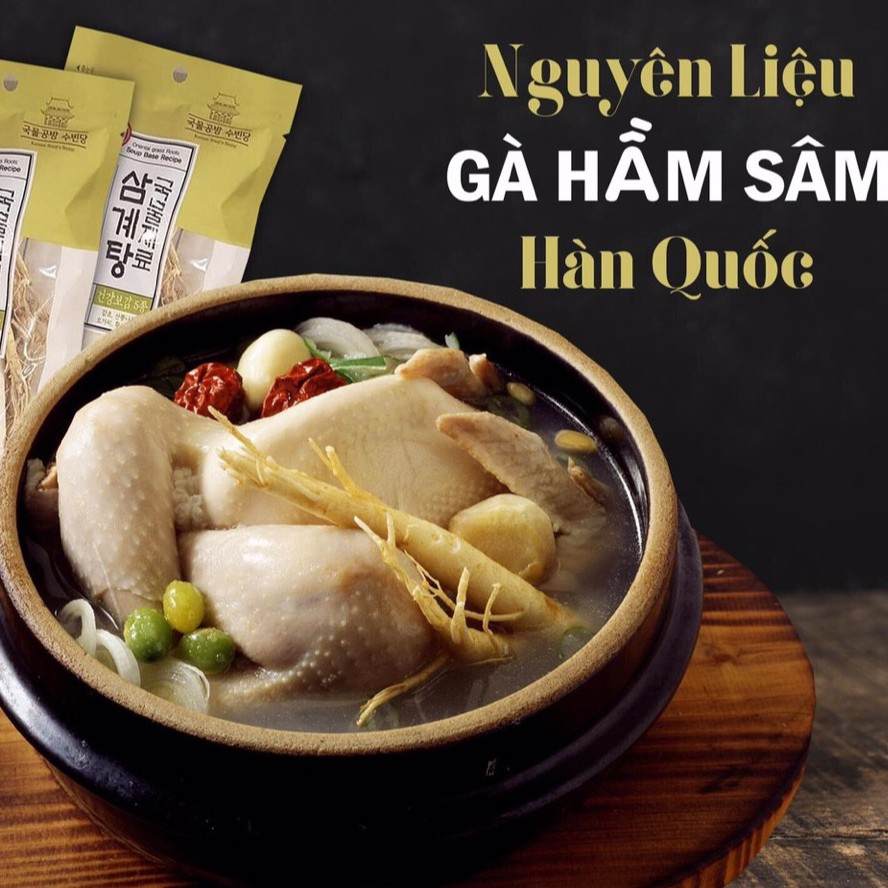 Nguyên Liệu Chế Biến Món Gà Hầm Sâm 70gr Hàn Quốc - Date 2023