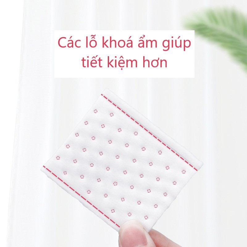 Bông tẩy trang ROMIMIU 3 lớp Cotton Pads hộp 100 miếng nội địa Trung (RM17)