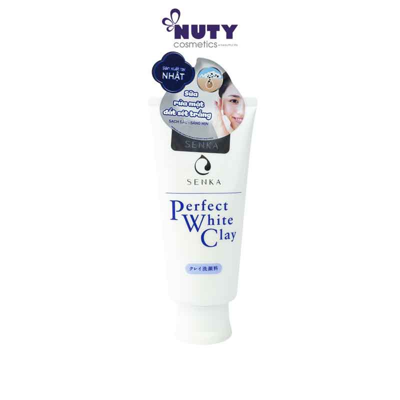 Sữa Rửa Mặt Đất Sét Trắng Senka Perfect White Clay (120g)