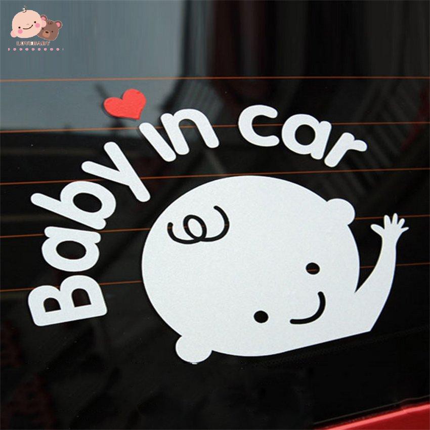 Sticker Dán Xe Hơi Chữ "Baby In Car"