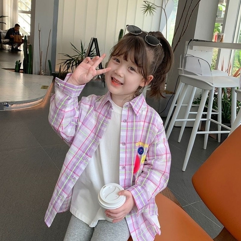 Áo Sơ Mi Thiết Kế Mới Mùa Thu Cho Bé Gái