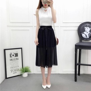 QUẦN ỐNG RỘNG GIẢ VÁY