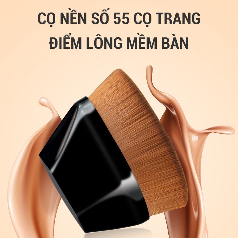 [HÀNG CÓ SẴN] Cọ nền số 55 cọ trang điểm lông mềm bàn chải nền ma thuật Foundation Brush