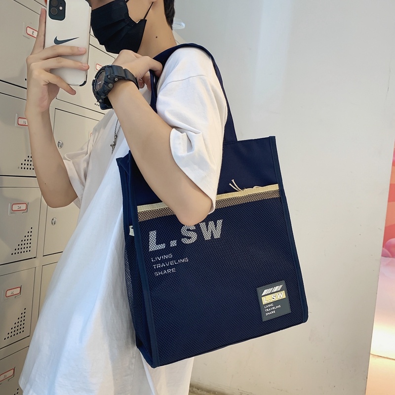Túi vải Cỡ Lớn Thời Trang Hàn Quốc Cho Nam