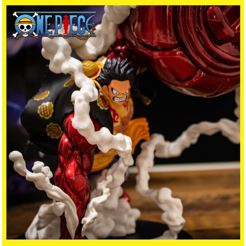 XÃ KHO  [25cm] Luffy Gear 4 Mô Hình Nhân Vật Làm Bằng Tay OnePiece