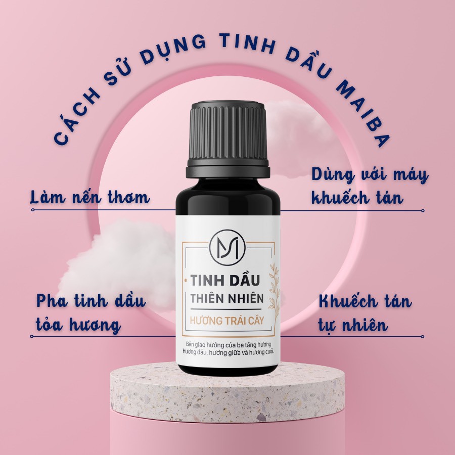 Tinh dầu thiên nhiên nguyên chất Wiachnn ba tầng hương xông phòng, làm nến thơm giúp thư giãn khử mùi, khử phòng DMB