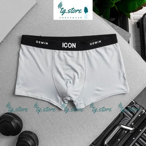Quần Sịp Nam Boxer Thun Lạnh Cao Cấp Xuất Khẩu IC-01, Quần Boxer Nam Cao Cấp Co Giãn 4 Chiều Cực Thoáng Khí Kháng Khuẩn.