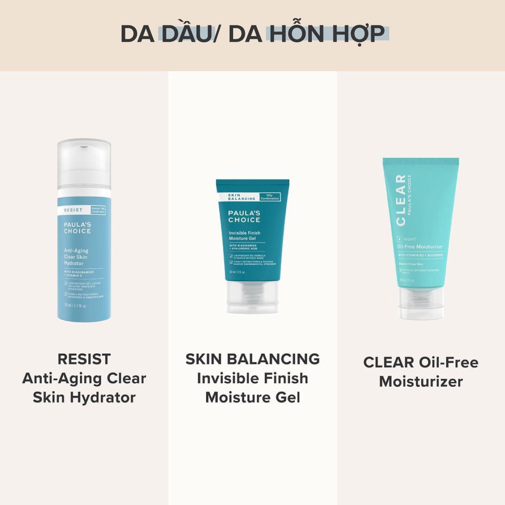 [PAULA'S CHOICE] Kem dưỡng đêm không chứa dầu dành cho da mụn Clear Oil - Free Moisturizer (Mã 3800)