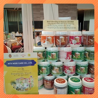 Combo 2 hủ muối tắm trắng da collagen - làm sạch tế bào chết - sạch mụn viêm da - tàn nhan thâm nám howcare thái lan