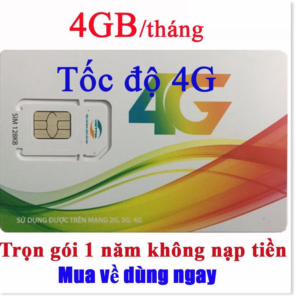 [miễn phí 12tháng] sim 4g viettel D500 D900 và mobi mdt250a vina d500 xài nguyên 1 năm không tốn phí gia hạn