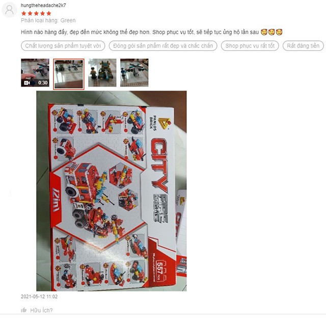 Đồ Chơi Xếp Hình Xe Cứu Hỏa [FREESHIP❤️] Cỡ Lớn Dành Cho Bé