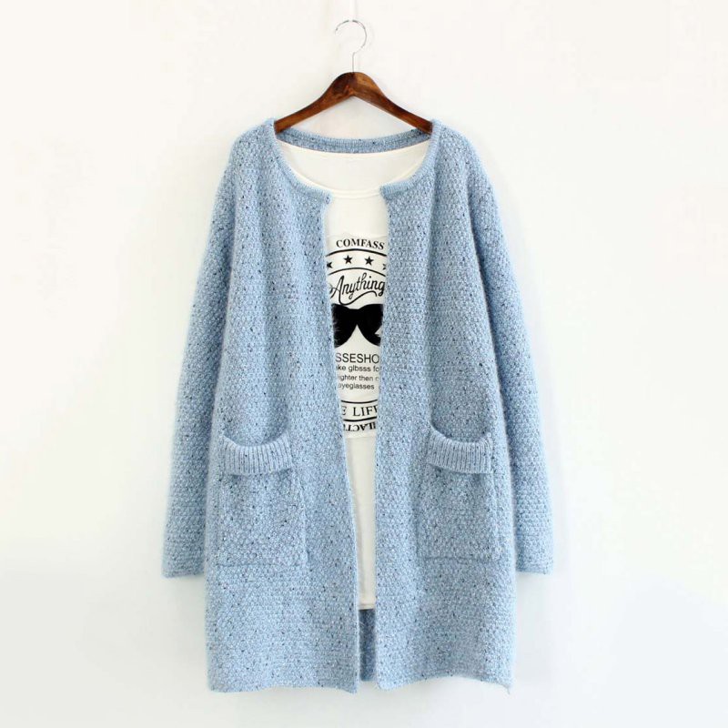 Áo khoác Cardigan dáng dài thời trang | BigBuy360 - bigbuy360.vn