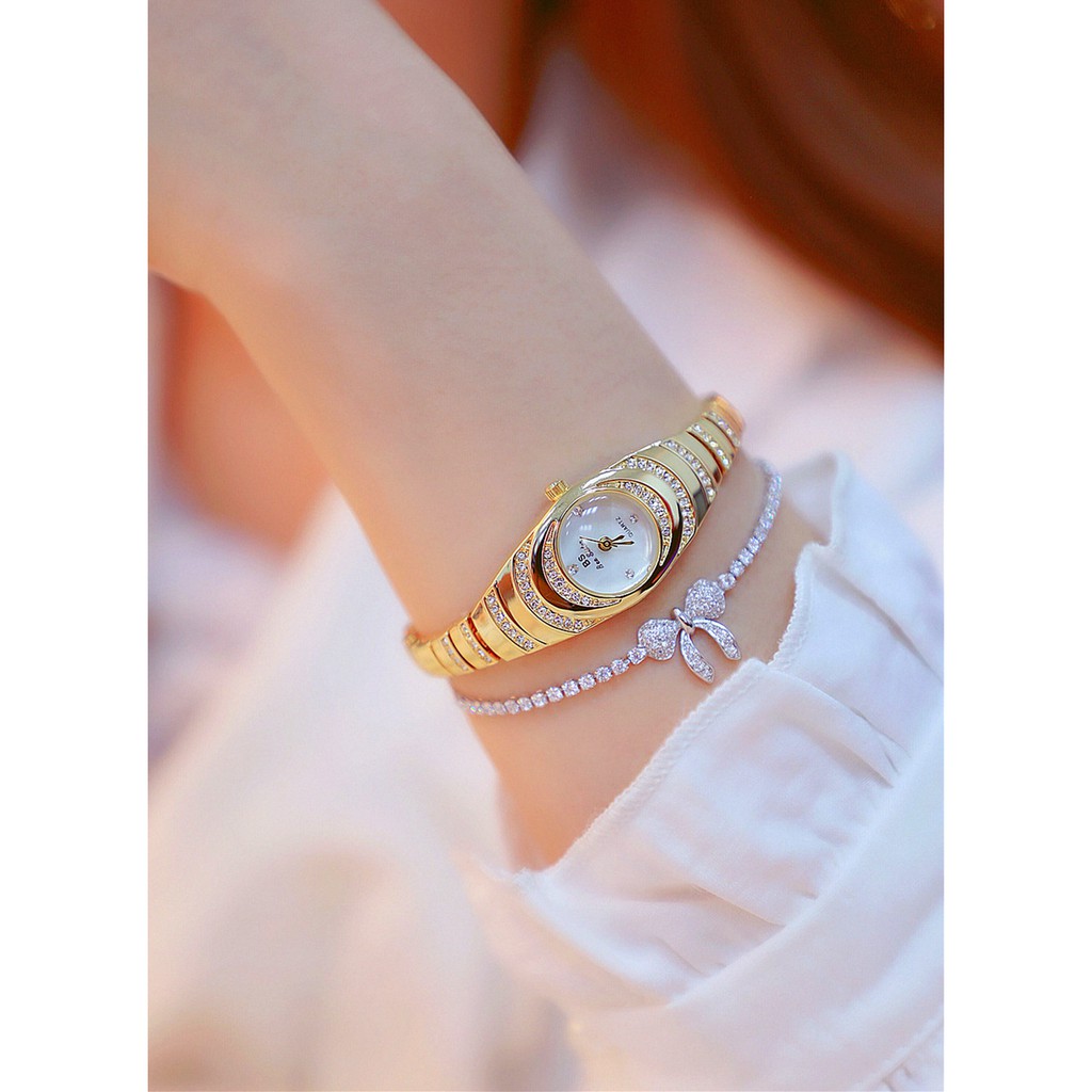 (Quà tặng hot) Đồng hồ lắc tay nữ Bee Sister Mini6 Thời trang Hàn Quốc dây thép không gỉ - Tặng kèm Lắc tay | BigBuy360 - bigbuy360.vn