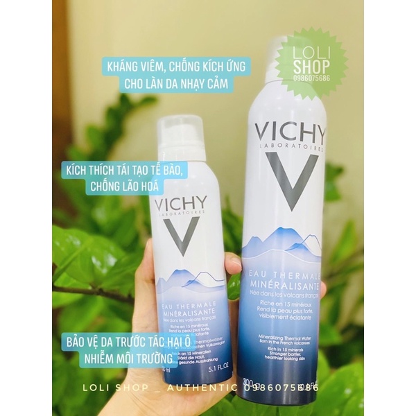 [Made in France] Vichy Xịt Khoáng Vichy Mineralizing Thermal Water 150ml - 300ml