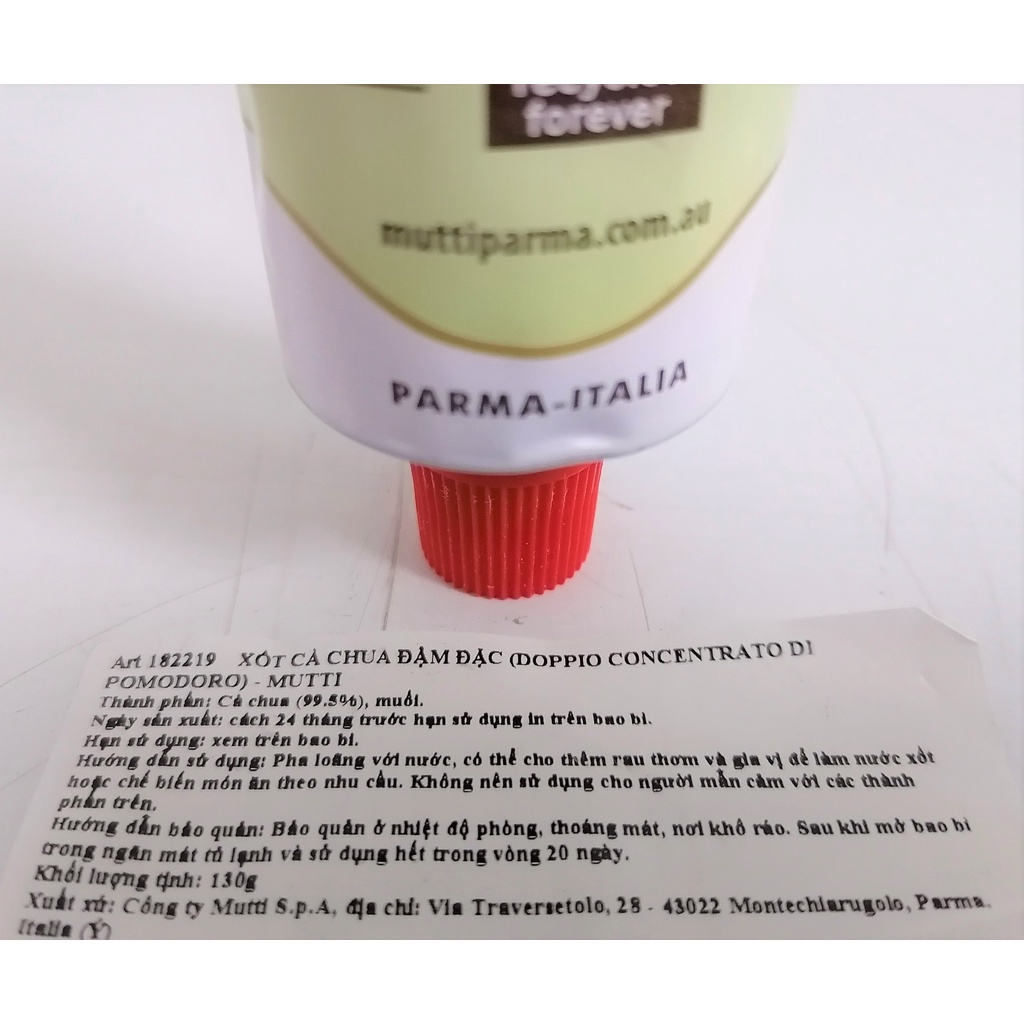XỐT CÀ CHUA ĐẬM ĐẶC  MUTTI Tomato Paste Double Concentrated