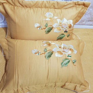 Set đôi vỏ gối cotton satin
