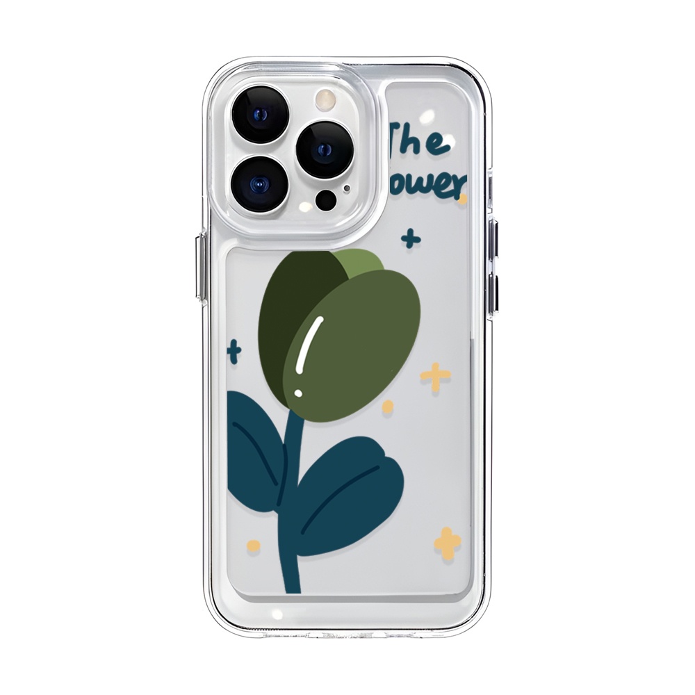 Ốp Điện Thoại Trong Suốt Hình Hoa tulip Cho iphone 14 Pro Max 14 Plus 13 11 12 7Plus X XR XS Max 8 7