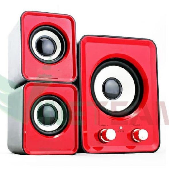 DEAL HỦY DIỆT- Loa Vi Tính 2.1 Jituo JT2805 đối thủ của RUIZU G20 Âm Thanh Sống Động (đỏ)