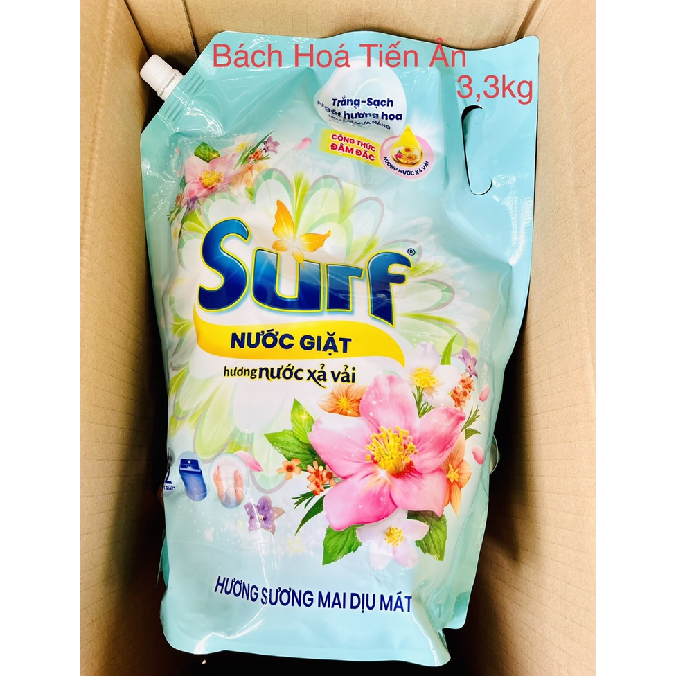 Nước giặt Surf Đậm đặt túi 3,1 kg-3,3 kg