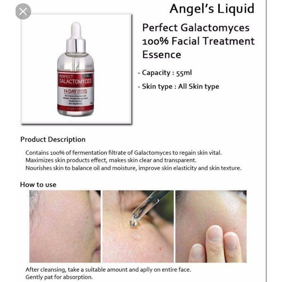 (Chính Hãng) Tinh chất Angel’s Liquid Perfect Galactomyces 14 Days Essence