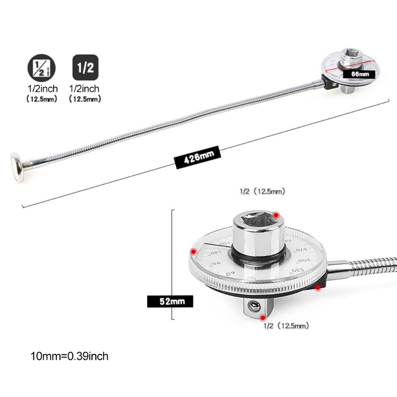 Đồng Hồ Đo Góc Ổ Đĩa Men Xoắn 1 / 2 Inch Chuyên Dụng Cho Làm Việc