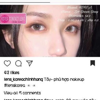 Lens xám korea