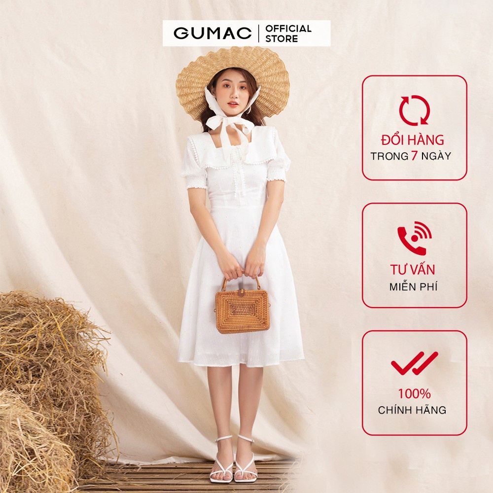 Đầm nữ hoa cổ thủy thủ DA1050 GUMAC