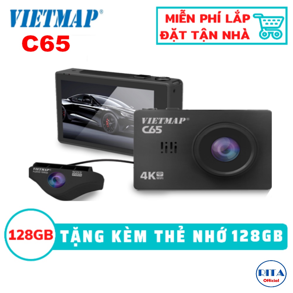[Miễn Phí Lắp Đặt] Camera Hành Trình Vietmap C65