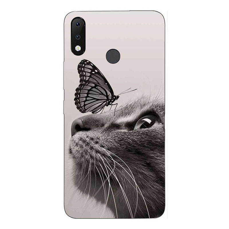 Ốp điện thoại silicon in hình sói cho Itel S33/LB6 S33