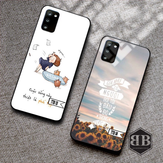 Ốp lưng kính cường lực Samsung Galaxy A02s đẹp như ý