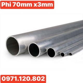 Nhôm ống A6061 phi 70mm x3mm x 1m
