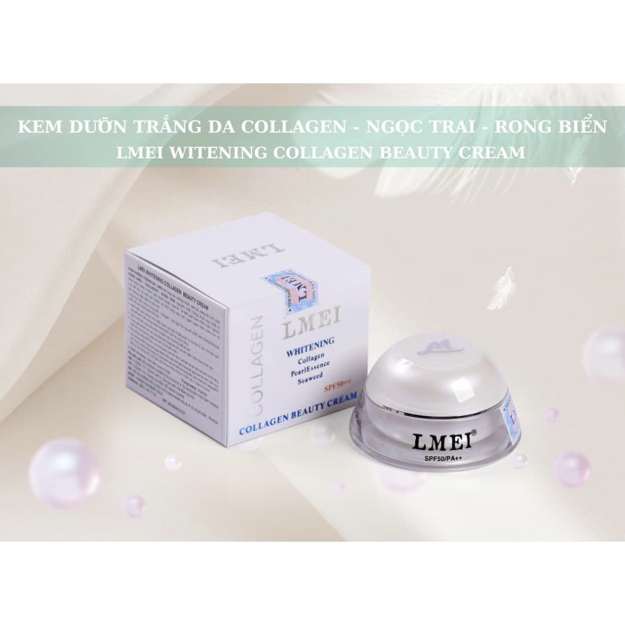 KEM LMEI NGỌC TRAI - COLLAGEN 20G - XOÁ NÁM - GIẢM THÂM - DƯỠNG DA