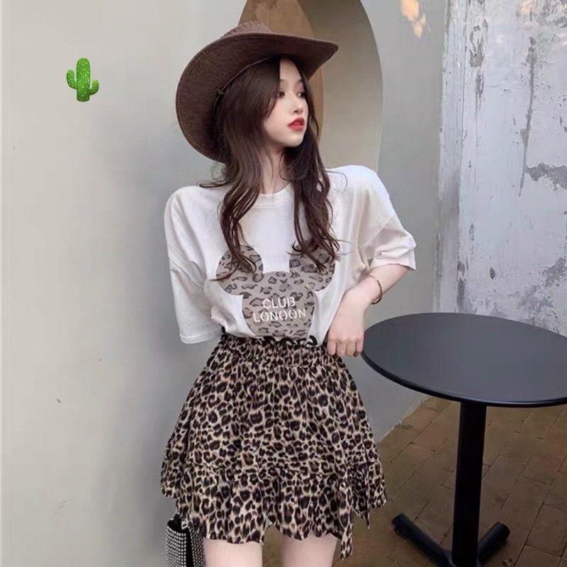 Set bộ xinh phôi váy đốm pc