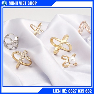 Nút Khóa Khăn/ Chốt Giữ Khăn Choàng Cổ Kiểu Dáng Dễ Thương Xinh Xắn Cho Phái Nữ