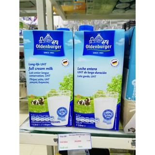 Sữa tươi nguyên kem 3,5% Oldenburger 1L