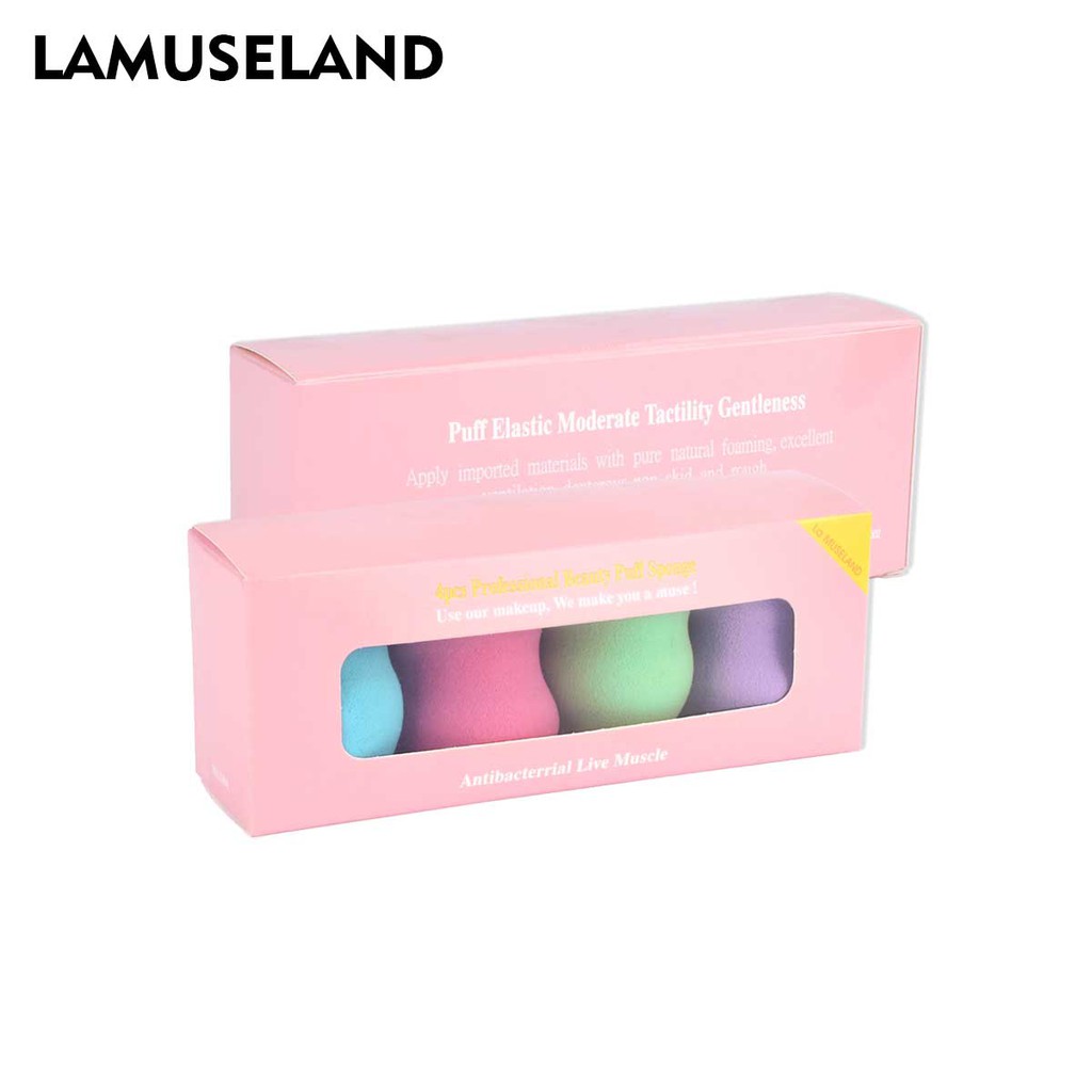 Set 4 mút xốp LAMUSELAND trang điểm chuyên nghiệp cho nữ 1104