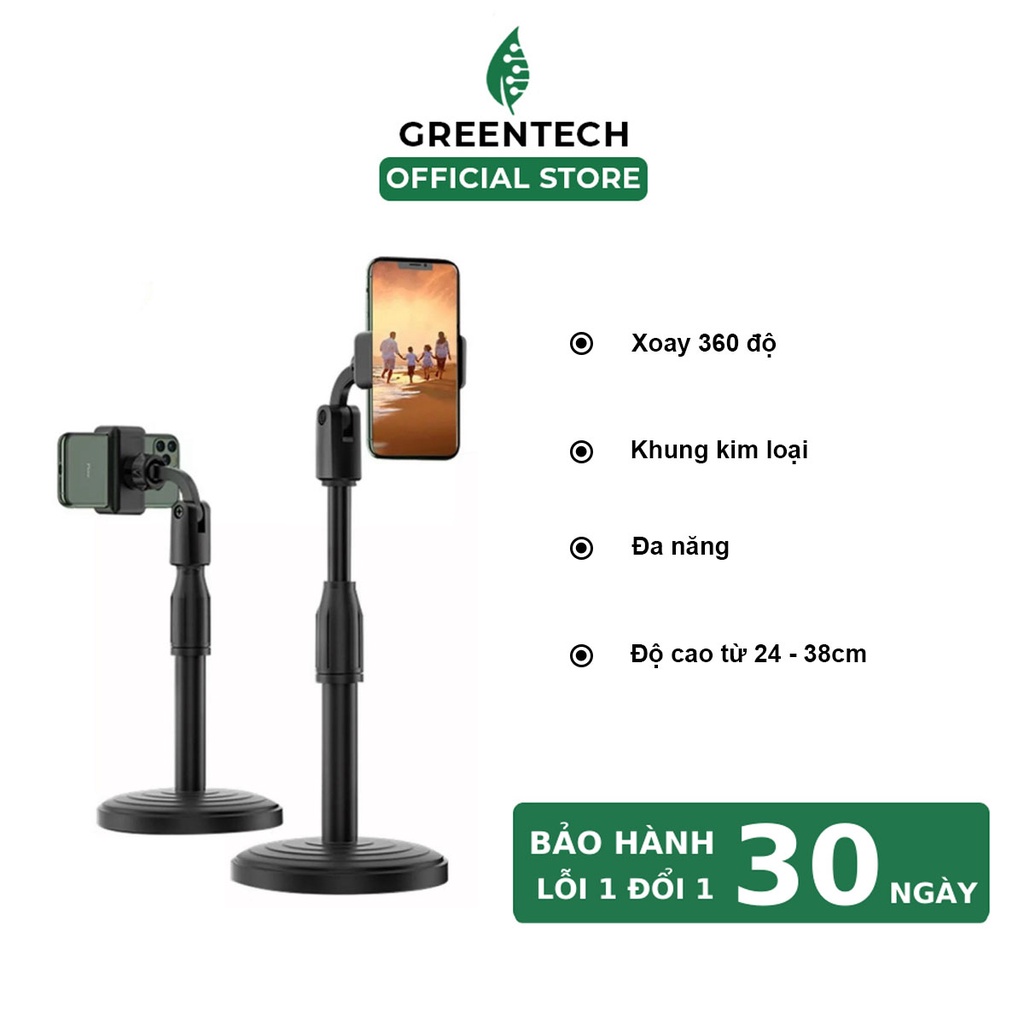 Giá đỡ điện thoại livestream xem video ổn định xoay 360 độ dùng để quay phim ghi hình đa dụng - Bảo hành 1 đổi 1