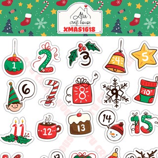 NOEL - Sticker cắt rời (nhiều mẫu) - Sticker die-cut - Nguyên liệu làm Scrapbook Handmade