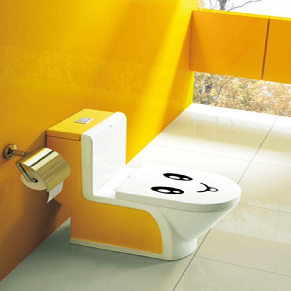 Đề Can Dán Tường / Tủ Lạnh Hình Mặt Cười Cá Tính DIY|Miếng Dán Trang Trí Gương Chiếu Hậu Xe Hơi / Nhà Tắm Tiện Dụng