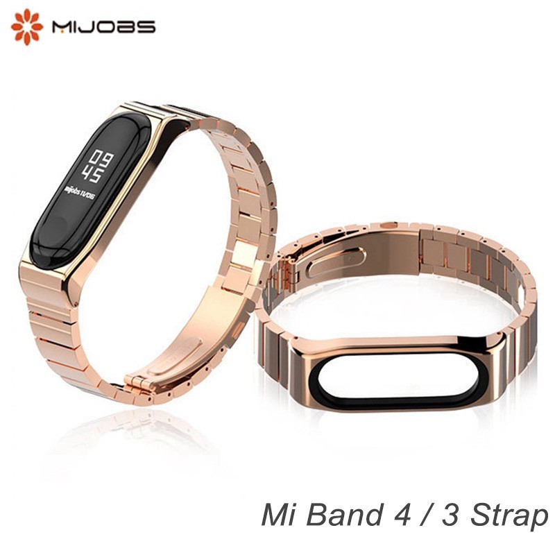 Dây đeo mi band 4 3 kim loại Pro Mijobs