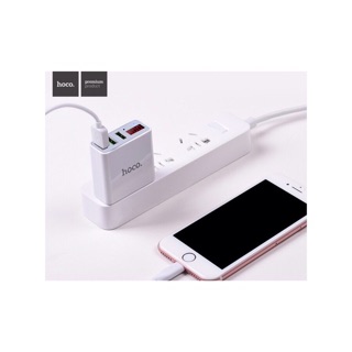 Cóc Sạc 3 cổng USB chính hãng Hoco C15